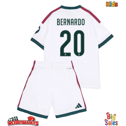 Real Madrid Bernardo Silva #20 Replica Home Stadium Kit for Kids 2026-27 Short Sleeve (+ pants)